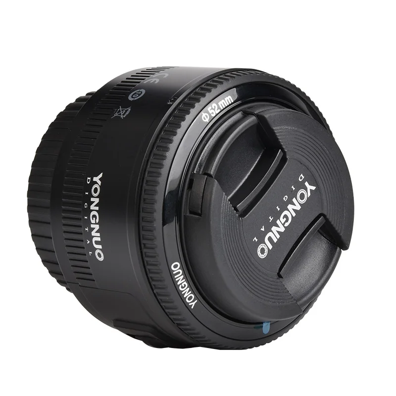 В наличии! YONGNUO YN50mm F1.8 YN EF 50 мм f/1.8 AF объектив YN50 диафрагма Автофокус для Canon EOS