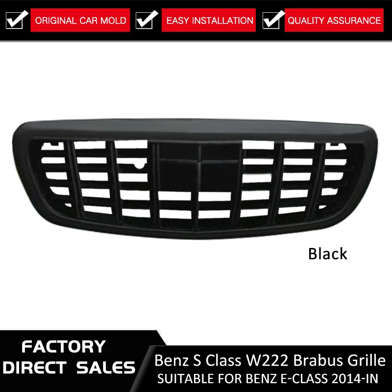 Новая решетка S-класса для Mercedes Benz W222 Sedan Chrome Front Racing 2015-2018 S320 S400 S350 S500 S450 отличная