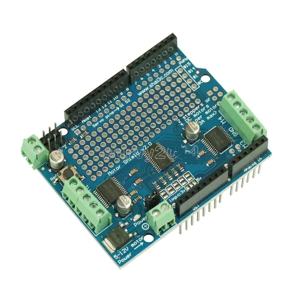 Стандартный шаговый двигатель IIC I2C TB6612 Mosfet PCA9685 PWM сервопривод щит V2 для Arduino Robot Uno