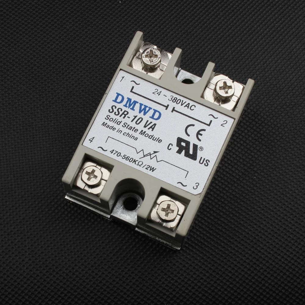 Твердотельные реле SSR-10VA 10А на самом деле 500K Ом до 24-380V AC SSR 10VA твердотельного