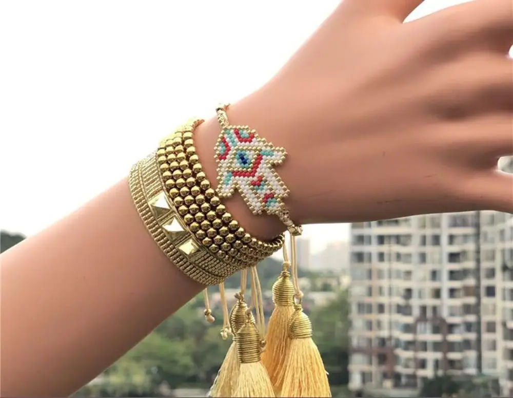 SANDEI Beads набор из браслета с кулоном модные ювелирные изделия в форме сердца