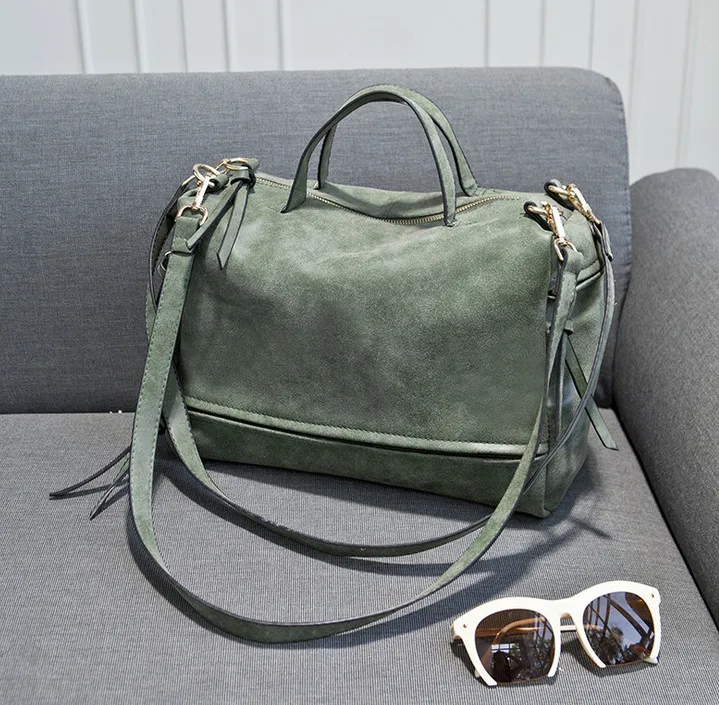 Женская сумка через плечо из искусственной кожи с пеньковым песком винтажная