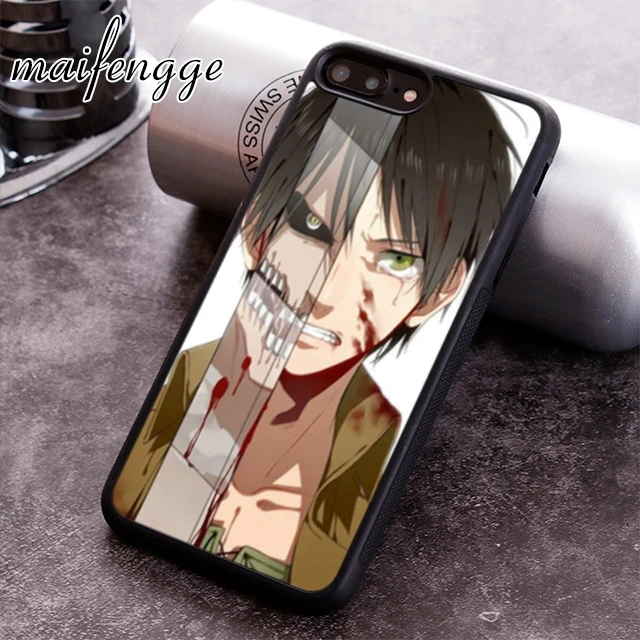 Maifengge Эрена джейгер атака на Титанов Чехол для телефона iPhone 5 6 6s 7 8 plus 11 12 Pro X XR XS max