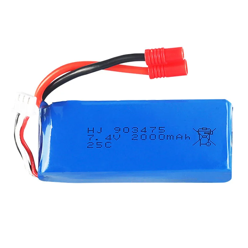 7 4 V 2000mAh Li po батарея SYMA X8C X8W X8G X8HW Дрон большой масштаб в реальном времени самолет