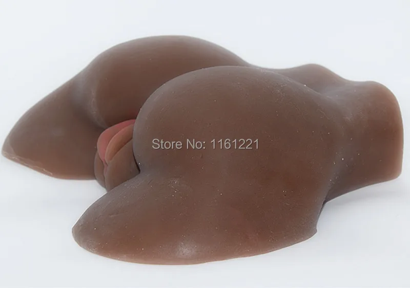 Hot Sale Male Sex Doll Vagina Ass 100% Soft Silicon Dolls Love Black Color 2.5kg Masturbator Toys for Men |