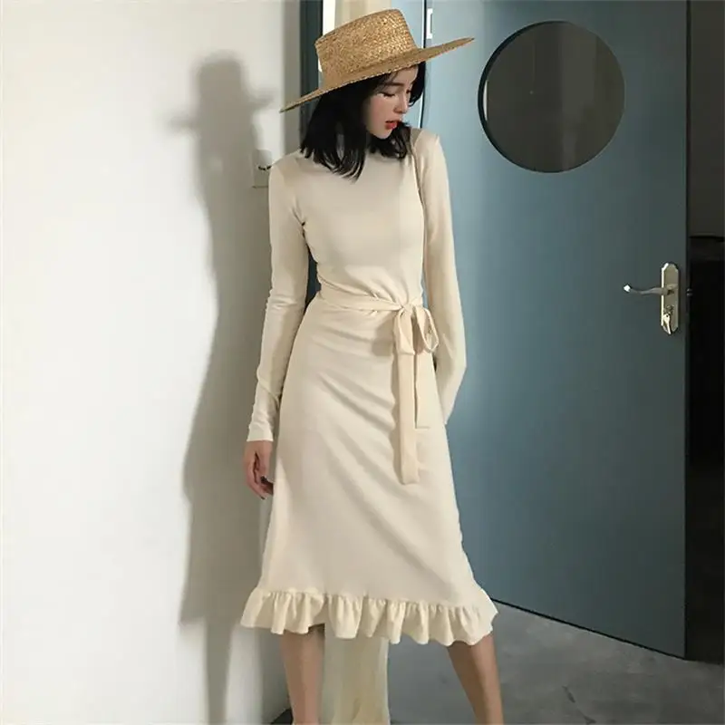 Женские платья винтажное женское платье Kawaii Ulzzang повседневное тонкое однотонное
