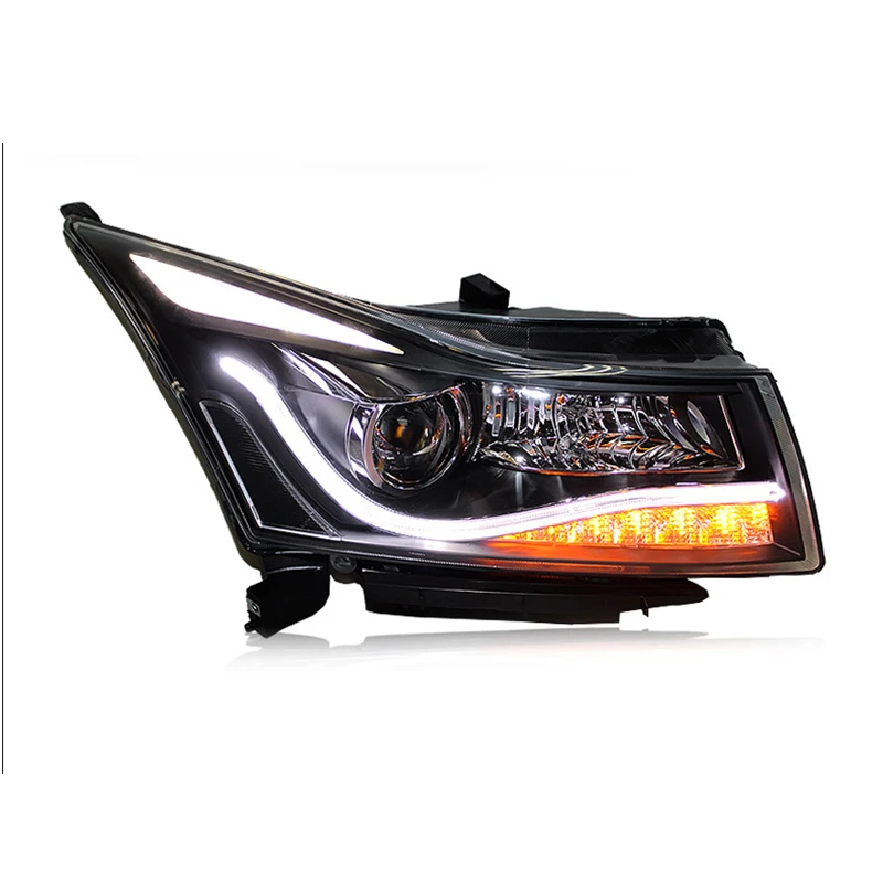 Hlxg Автомобиль Стайлинг фара в сборе для Chevrolet Cruze 2009 светодио дный-2013 LED DRL День