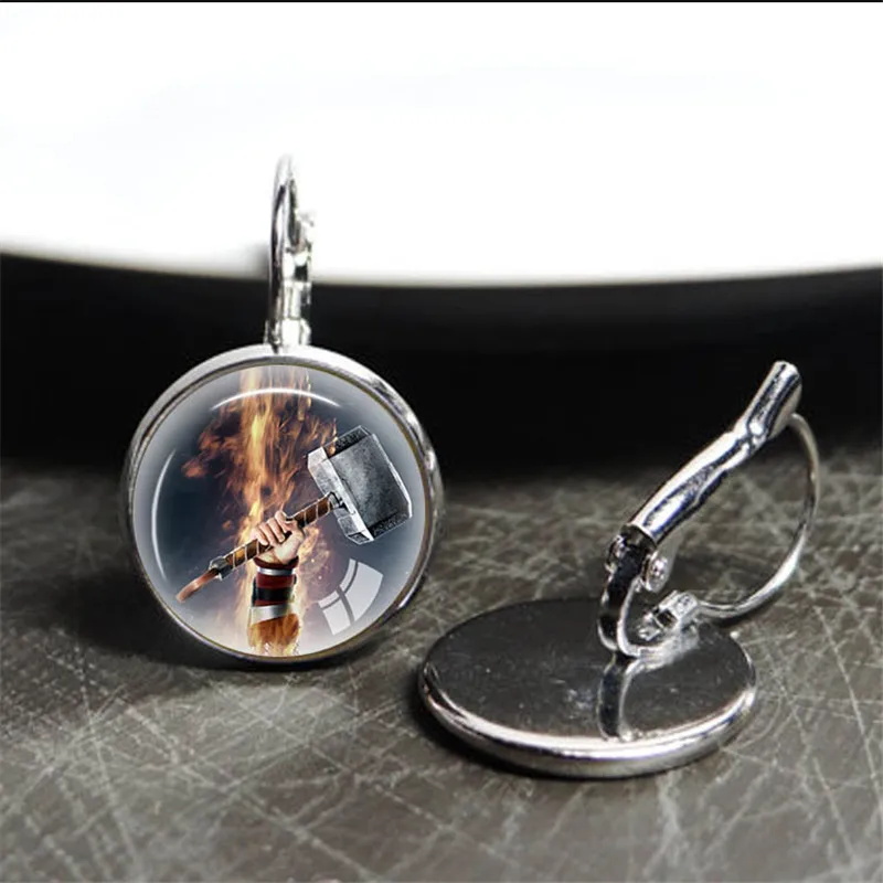 Thors серьги в форме молотка Thor's Hammer charms ювелирные изделия бижутерия с