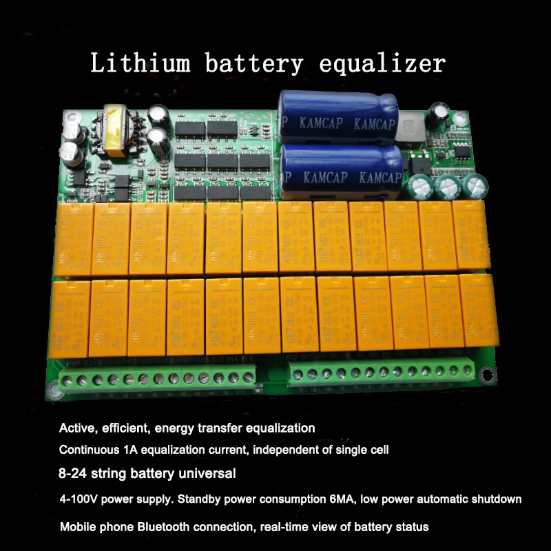 Качественный Bluetooth Активный эквалайзер для литиевой батареи 1 а баланс 2S 24S BMS