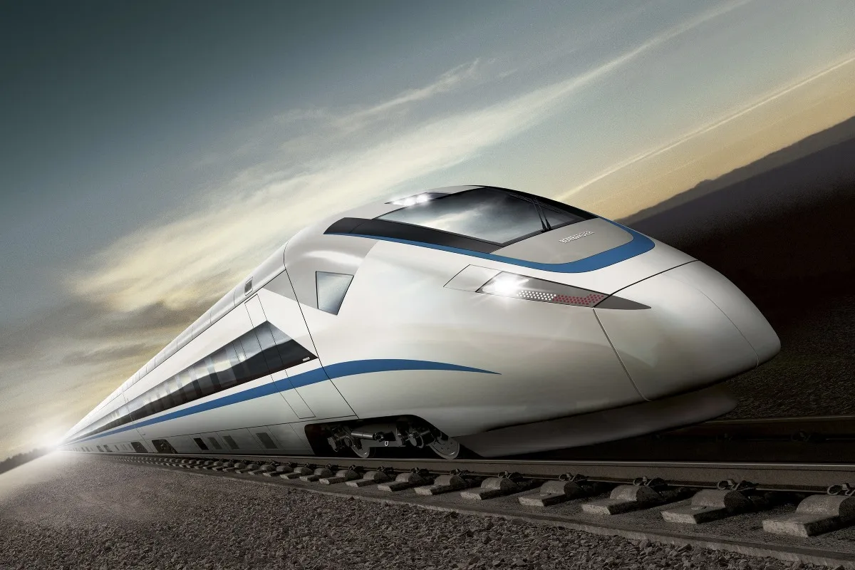 

custom print fabric poster (frame available) high speed train rendering PHC076 for wall art room decor home decoration