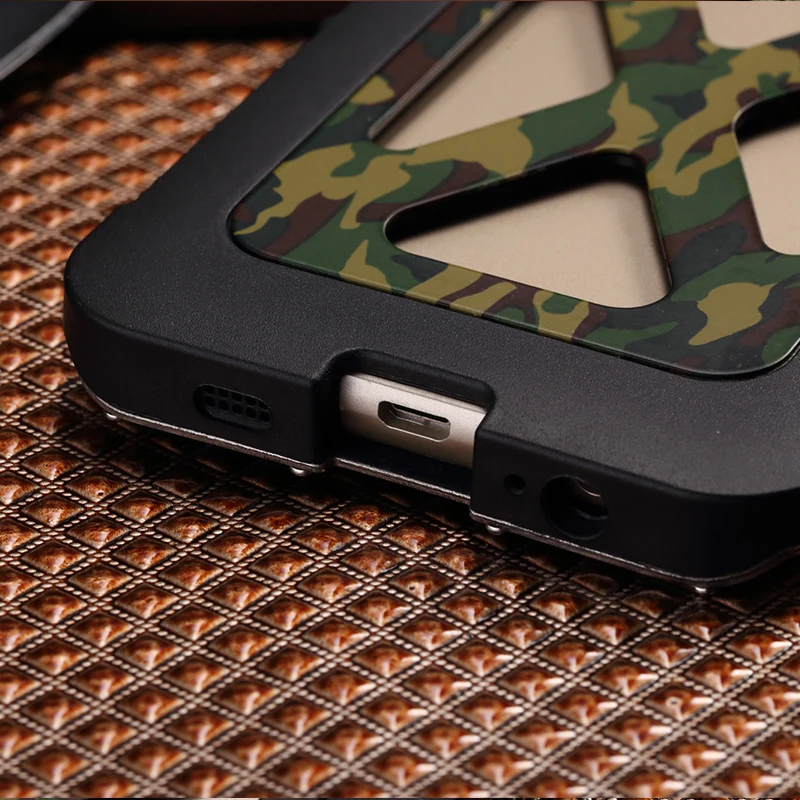 Оригинальный камуфляж противоударный Нержавеющая сталь Телефон чехол для Samsung