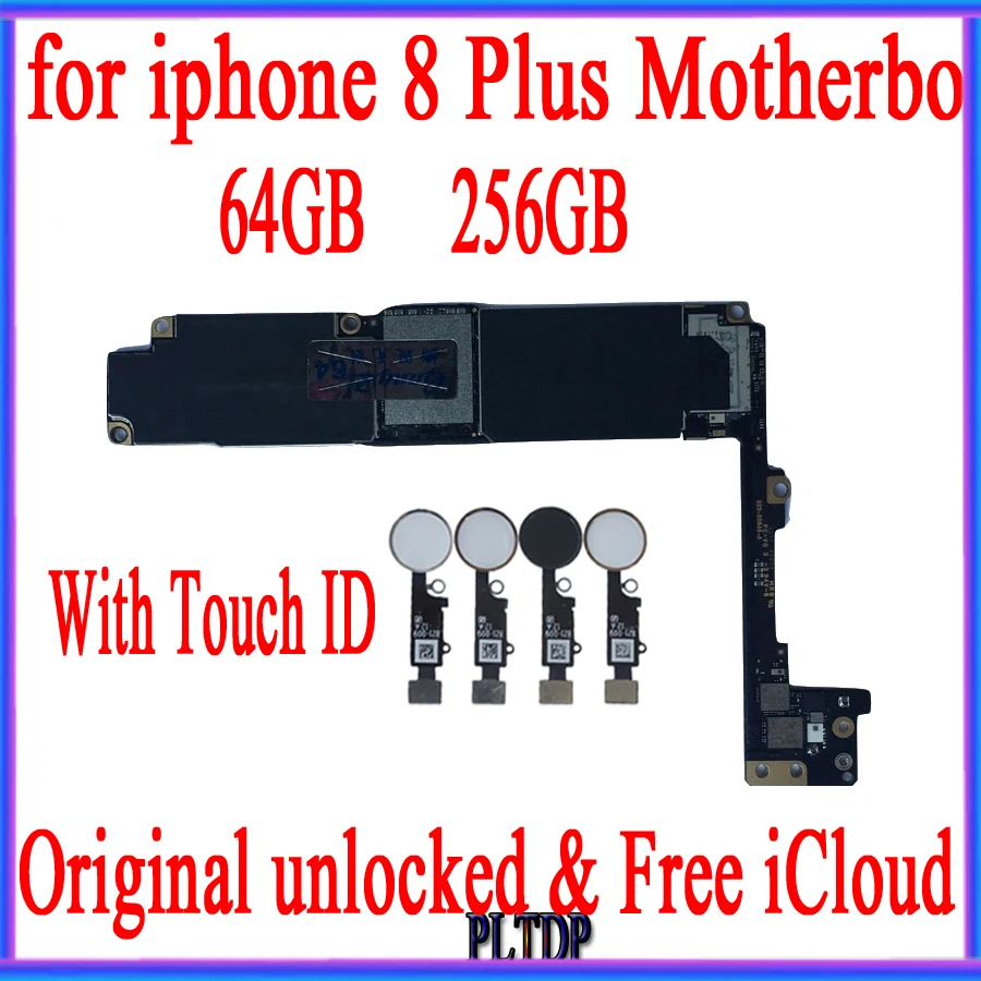 Для iphone 8 Plus материнская плата оригинальная разблокированная с чистым iCloud для