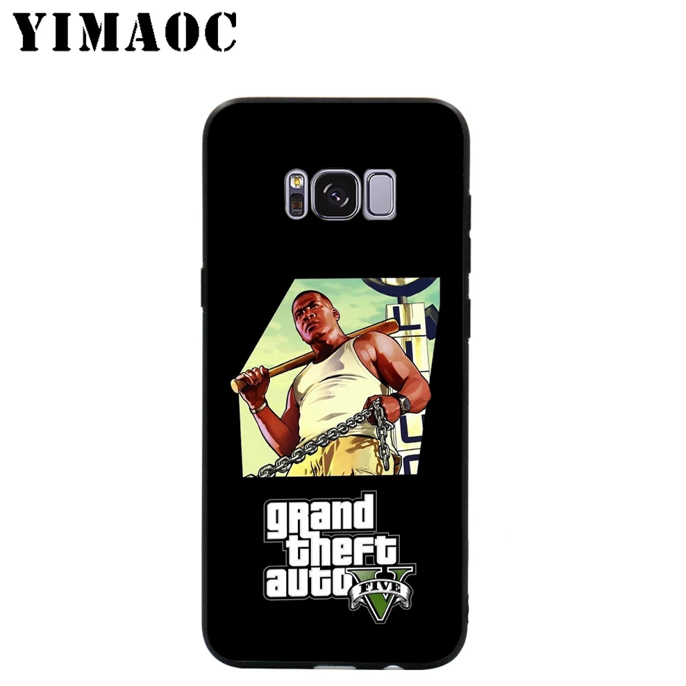 Мягкий чехол YIMAOC GTA 5 Grand Theft для Samsung Galaxy S10 S10e S9 S8 A6 Plus S7 S6 Edge A7 A5 A3 J6 Note 9 8 |