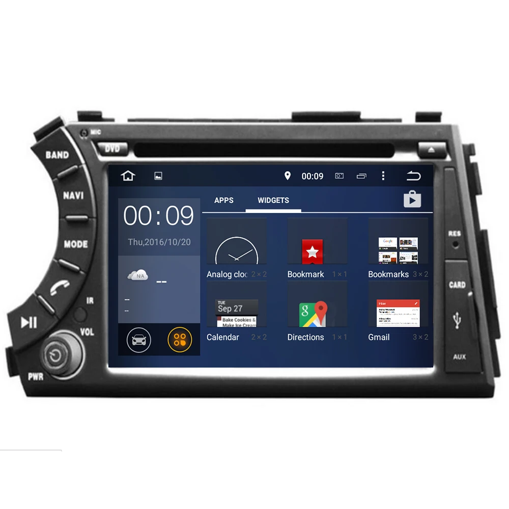 2din HD 1024X600 Восьмиядерный Android 10 4G RAM автомобильный DVD плеер для Ssang Yong SsangYong Kyron Actyon 2005