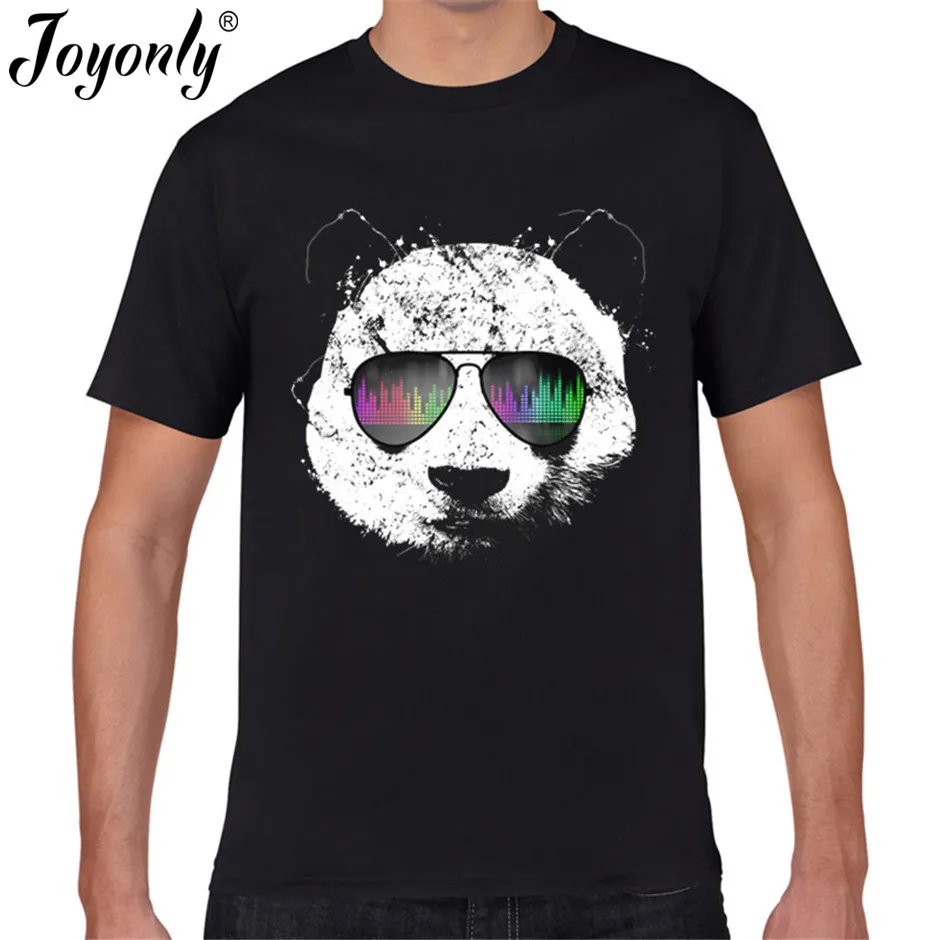 Детская 3d футболка Joyonly с изображением животных диджея музыки панды кошки ниндзя