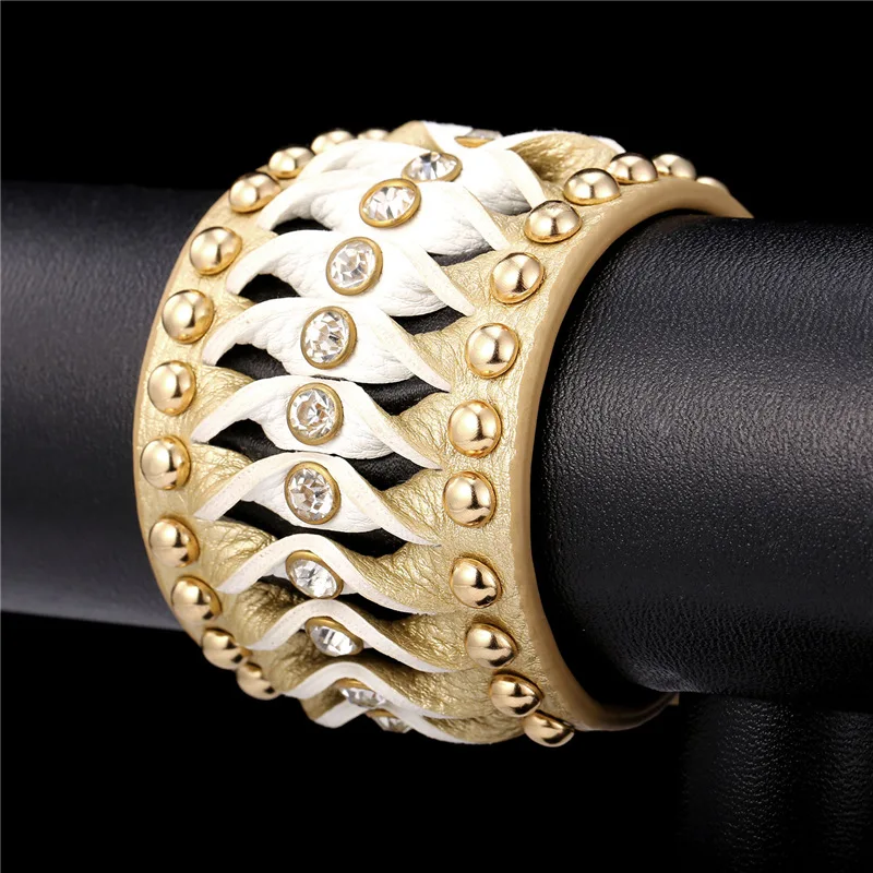 Мужские кожаные браслеты Collare мужской браслет из искусственной кожи с уникальным