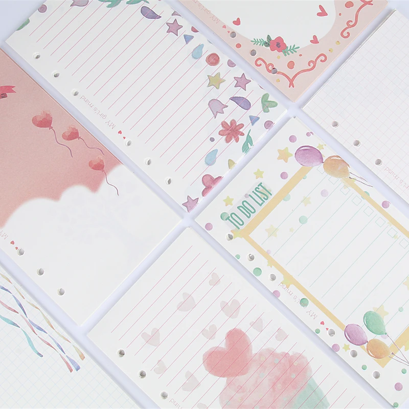 MaoTu Kawaii цветная наполнительная бумага с листьями спиральная записная книжка