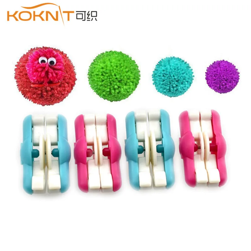2 шт./партия KOKNIT мини помпон для пуха мяч ткацкая игла ремесло DIY шерсть вязание ремесло набор инструментов украшения