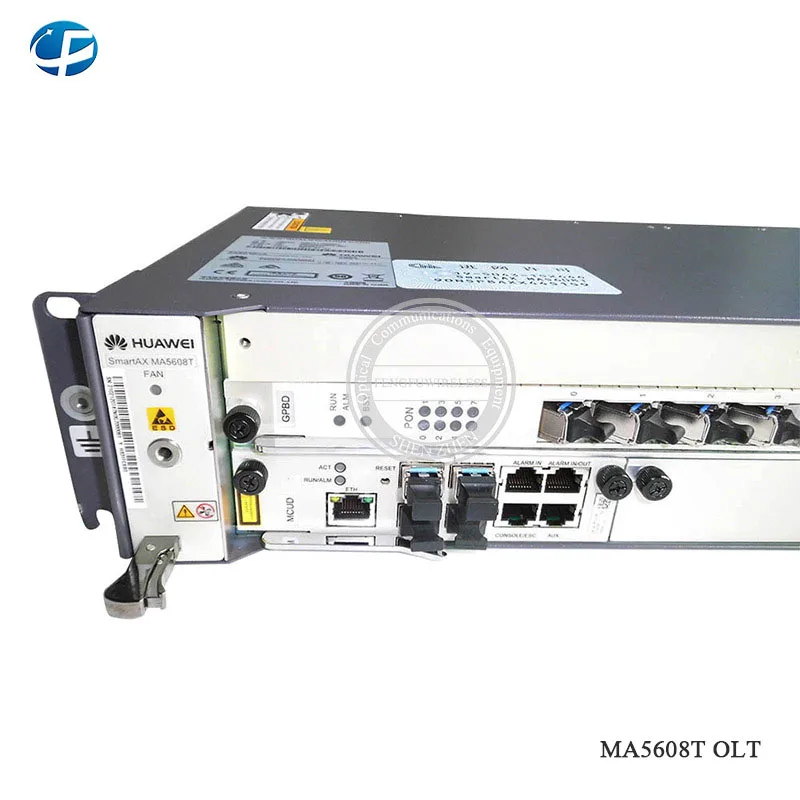 Лучшая цена Hua wei GPON OLT MA5608T, 1* MPWD AC+ DC, 1*1G MCUD, 8 портов GPBD C+ плата многосервисный доступ OLT