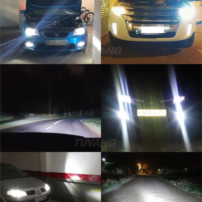 

2x Mini Super Focus H4 9003 HB2 Hi/Lo Beam LED Headlight CSP Chip 70W Car Headlamp Bulbs Auto Light Lamp White 6000K