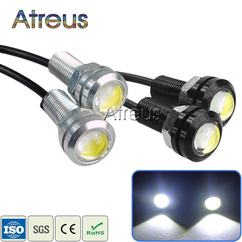 Atreus 2X Автомобильный светодиодный Eagle Eyes DRL лампа для Audi a3 a6 a4 b6 Ford focus 2 3 Lada Renault
