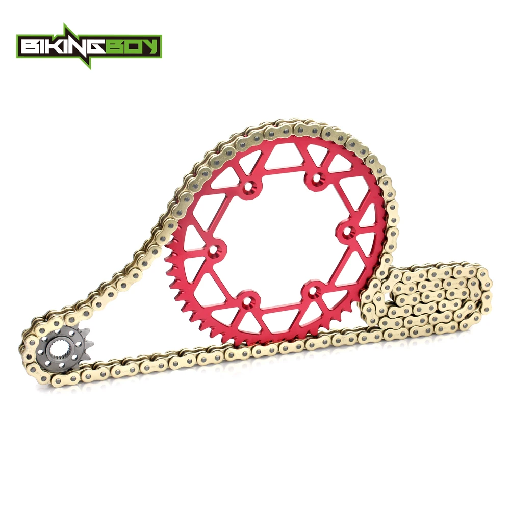 BIKINGBOY Передняя 12T Задняя 48 T 52 Звездочка 520 120L X ring цепь ДЛЯ CRF 450 R 02 16 03 04 05 06 08 09 CRF450X 15
