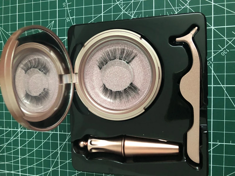 KS02-5 Новые магнитные ресницы 3D накладные норковые магнит для ресниц магнитные жидкие подводки для глаз и магнитные накладные ресницы и Пинцет Набор - Цвет: KS02-5