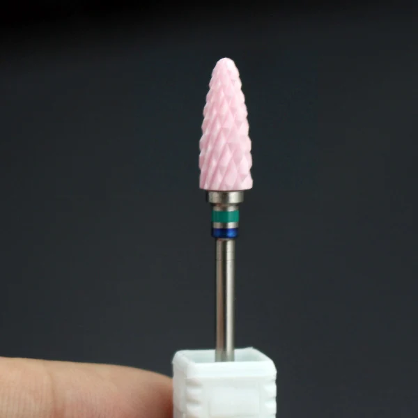 Pink 1 ERUIKA 26 типов черный розовый керамический сверло для ногтей роторное бурение Электрический Фрезер для маникюра педикюра дрель аксессуар инструмент - Цвет: Pink 1