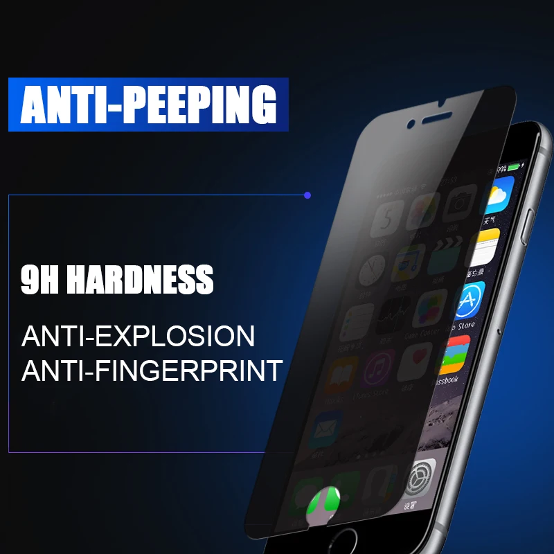 Защитное стекло TOMKAS для iPhone 8 Plus Защита экрана защиты от взглядов 7 6 6S 5 5C|privacy