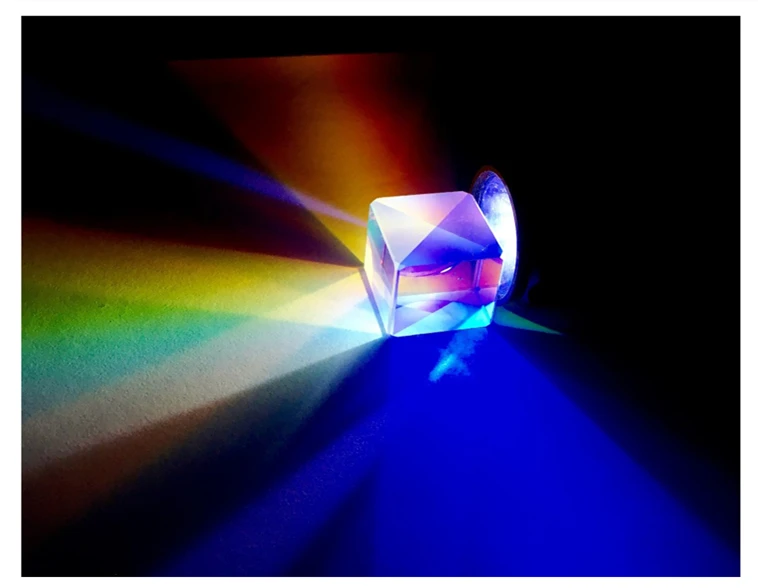 4 шт. 22 мм дефектная RGB X-кубическая Призма крест дихроическая физика обучение DIY украшения