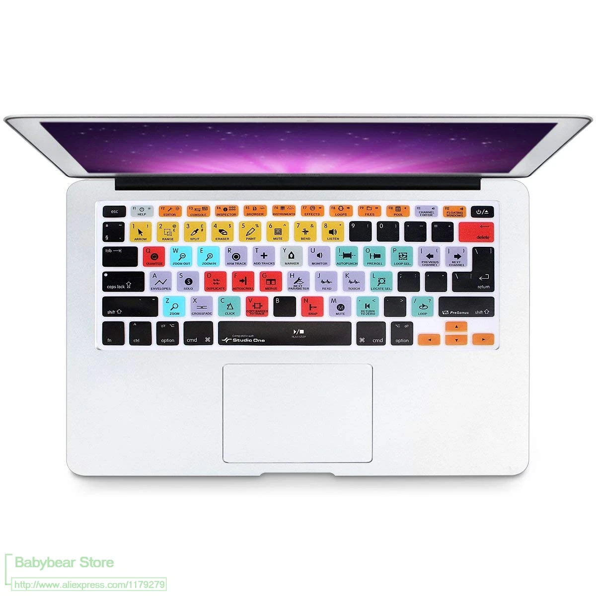 Силиконовый чехол для клавиатуры Studio One Hotkey старого Macbook Pro 13 15 Euro Eu Us Air 3|Чехлы