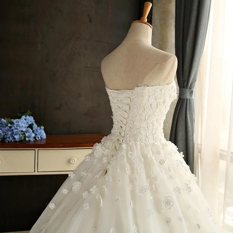Lace Wedding Dress Ball Gown Sweetheart Tulle Gowns Weeding Weding Bridal Bride Dresses Weddingdress vestido de noiva | Свадьбы и