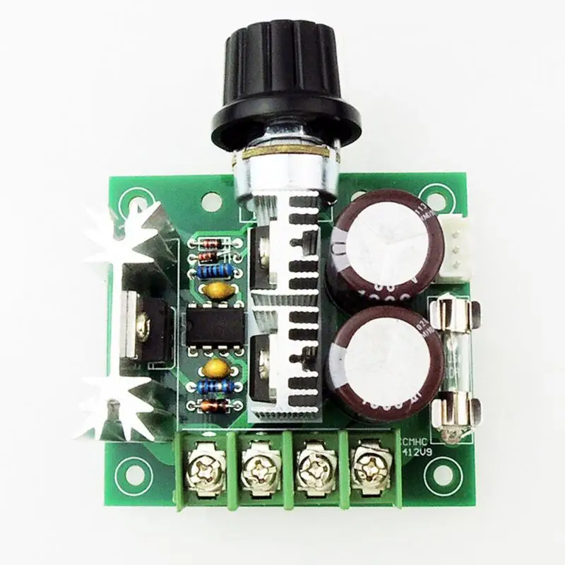 DC 12V~ 40V 10A 13kHz PWM переключатель управления скоростью двигателя контроллер Лер вольт регулятор диммер Электрический PCBA сборка DC мотор платы