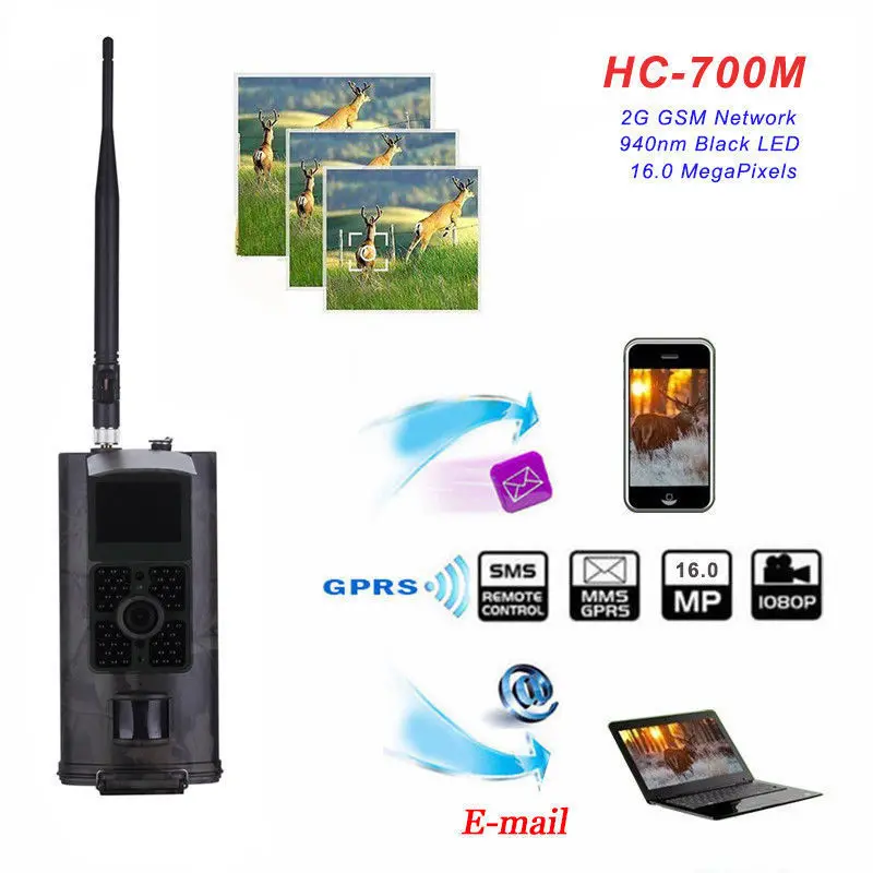 Фотоловушка Suntekcam 2G GSM фотоловушка для дикой охоты HC700M 16 МП 1080P MMS инфракрасная