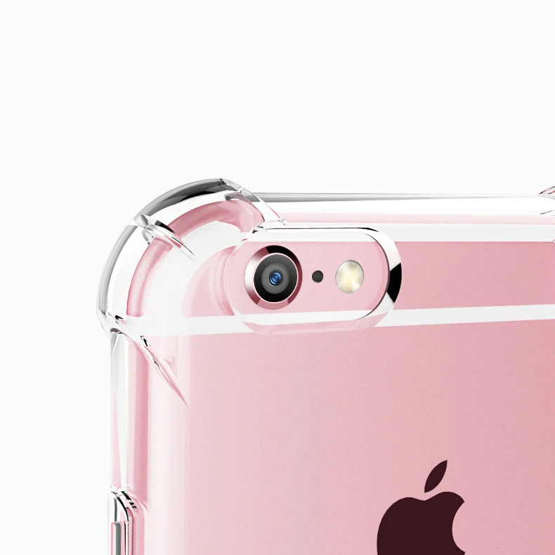 Fashion Shockproof Bumper Transparent Silicone Phone Case For iPhone X XS XR Max 8 7 6 6S Plus Clear protection Back Cover |