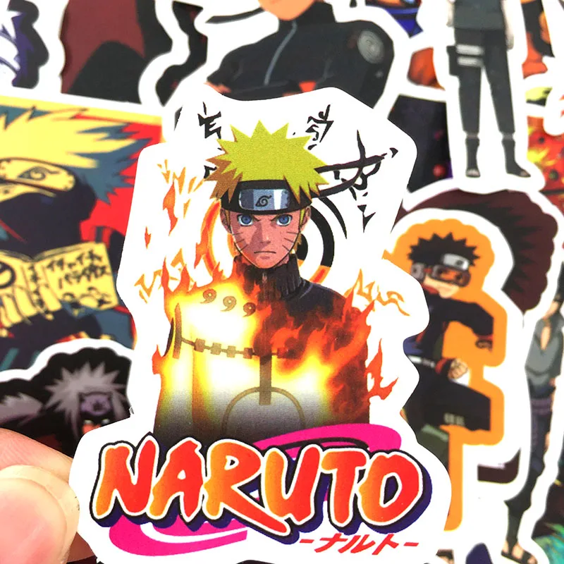 50 шт./упак. для костюмированной вечеринки по японскому аниме стикеры Naruto для катания на скейтборде мотоцикл Чемодан наклейки Ловец сети Узумаки Наруто игрушки т