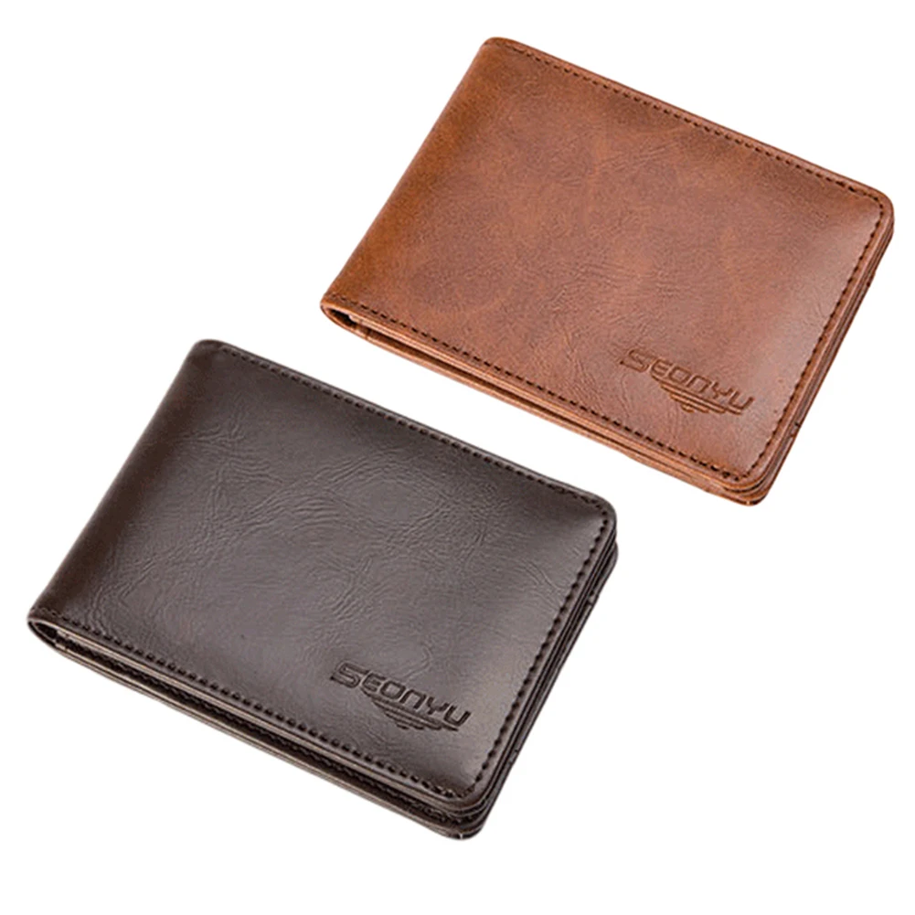 Кошелек для мужчин cartera hombre мужской кошелек из свиной кожи двойной держатель карт