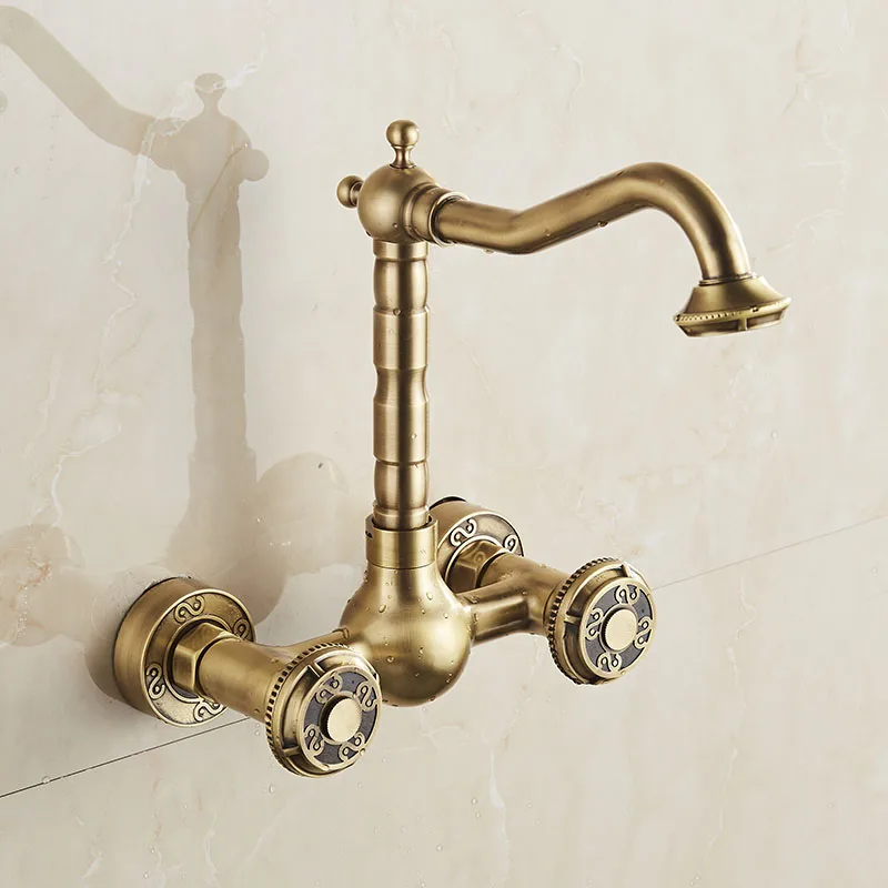 Бесплатная доставка Бронзовый кран для ванной комнаты латунный кухонный
