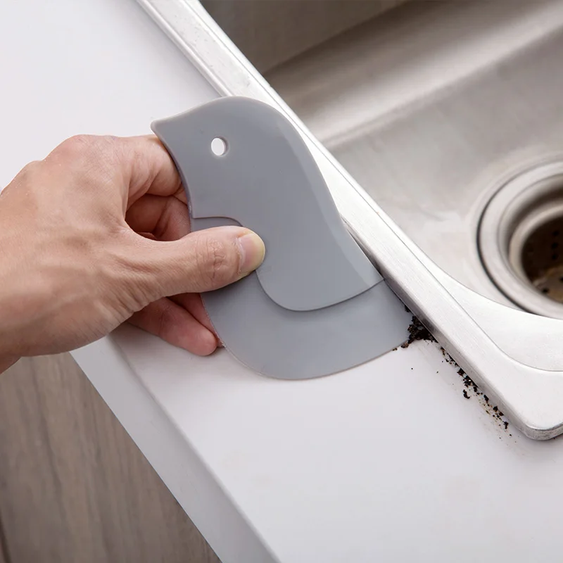 Силиконовый чистящий скребок для кривицы угловая миска обледенения теста