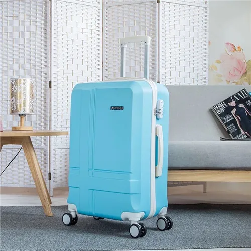 1 pcs suitcase KLQDZMS 20/24 дюйма ABS Комплект багажных сумок на колесиках Спиннер Для женщин ретро сумки из натуральной кожи чемодан на колесах тележка Для женщин кабина дорожная сумка - Цвет: 1 pcs suitcase