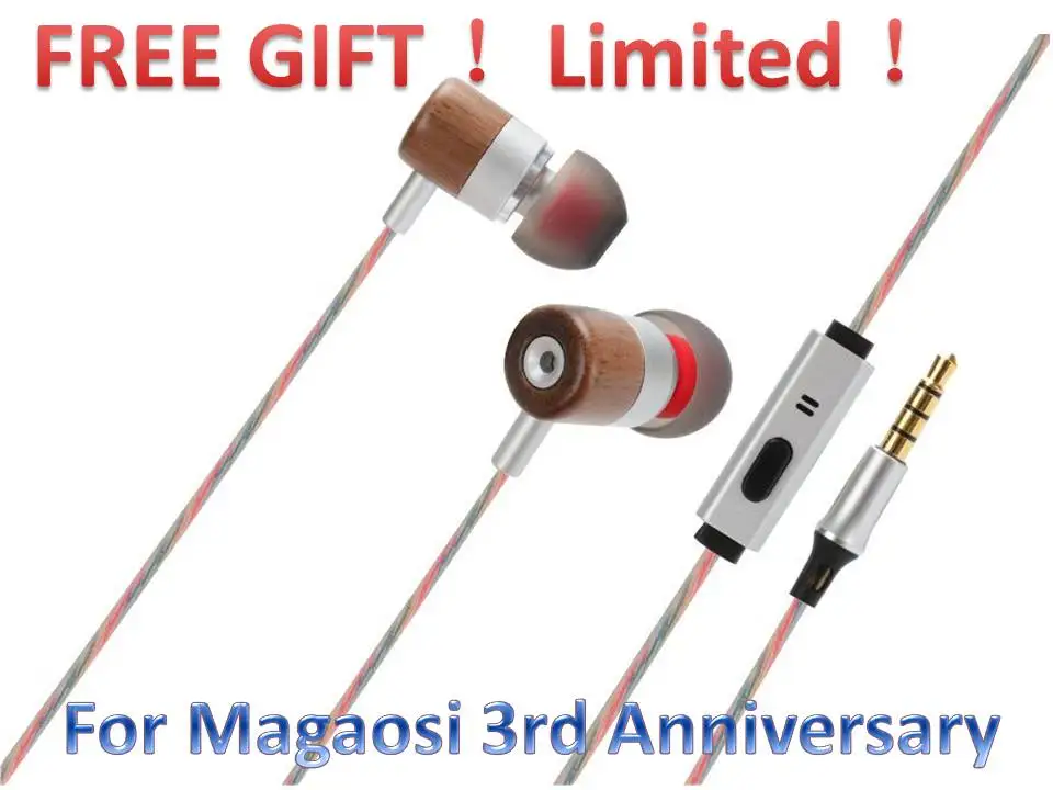 Magaosi X3 3 Balanced Armature HiFi MMCX In-ear Earphone with Bluetooth Cable | Электроника