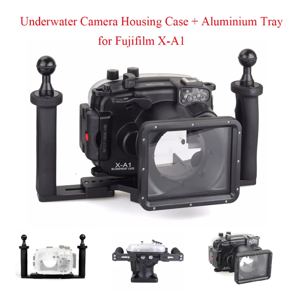 

Meikon 40m Underwater Camera Housing Case for Fujifilm X-A1 + Aluminium Tray,Camera Waterproof Housing Case for Fujifilm Camera