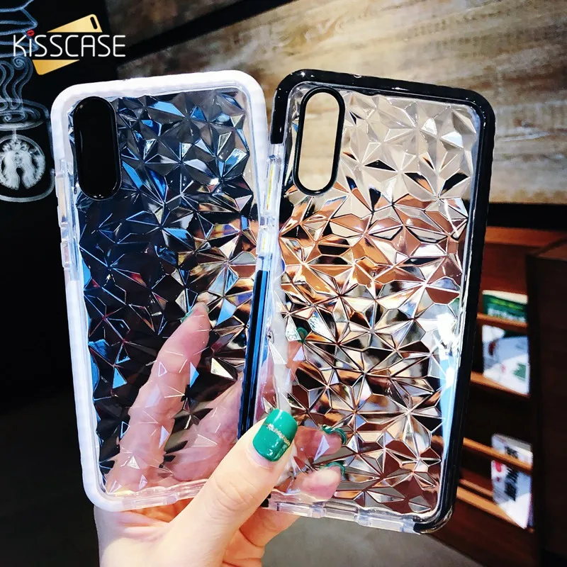 Чехол KISSCASE с 3d-алмазным узором для Huawei P20 Pro легкий Прозрачный ударопрочный чехол