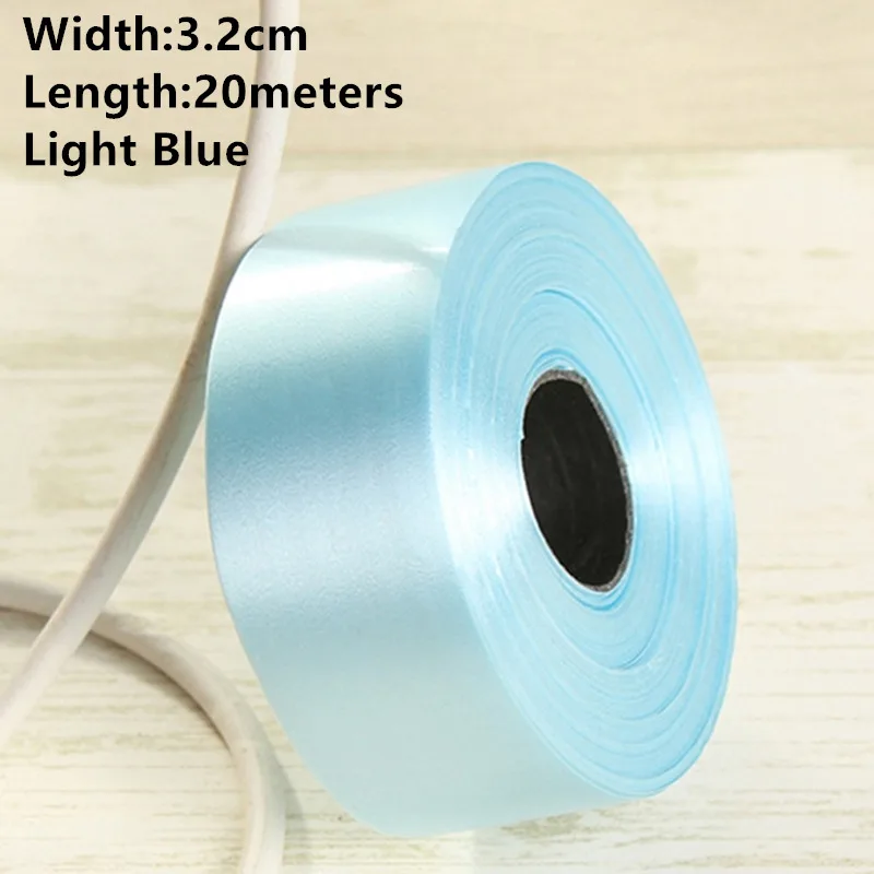 3.2cm Light Blue Новинка 1 рулон Width1cm-3.2cm бумажная лента ветровой колокольчик может быть завязана с воздушным шаром может быть разорвана пластиковые ленты можно свернуть ленту - Цвет: 3.2cm Light Blue