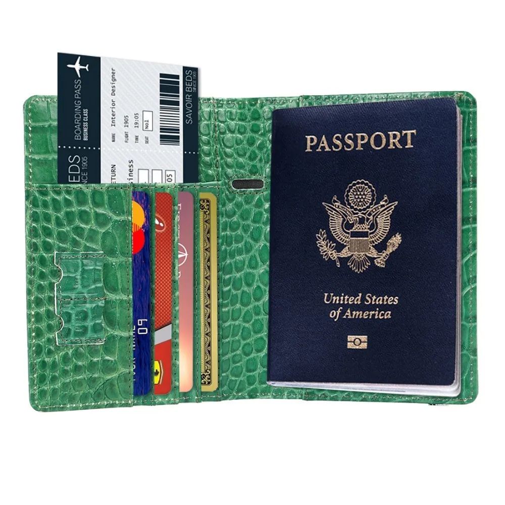 Обложка для паспорта унисекс из натуральной кожи с RFID-защитой | Багаж и сумки - Фото №1