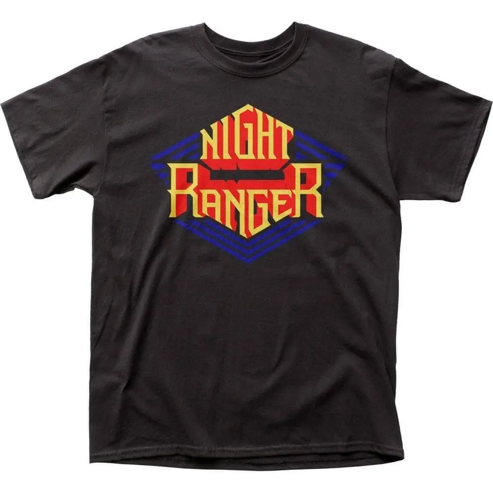 NIGHT RANGER Logo T-Shirt New OFFICIALLY LICENSED Round Neck Clothes | Мужская одежда