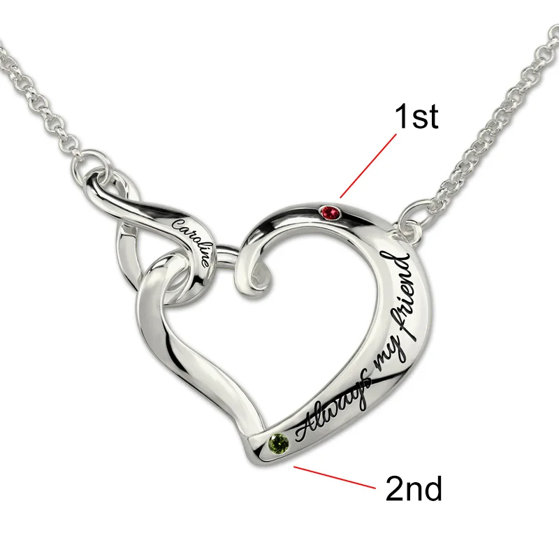 Женское ожерелье из розового золота с надписью Love Heart|Ожерелья подвеской| |