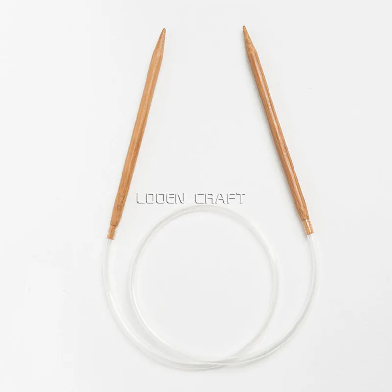 18 шт. 80 см круглый трубчатый карбонизированный бамбуковый кольцевой спицы тканая
