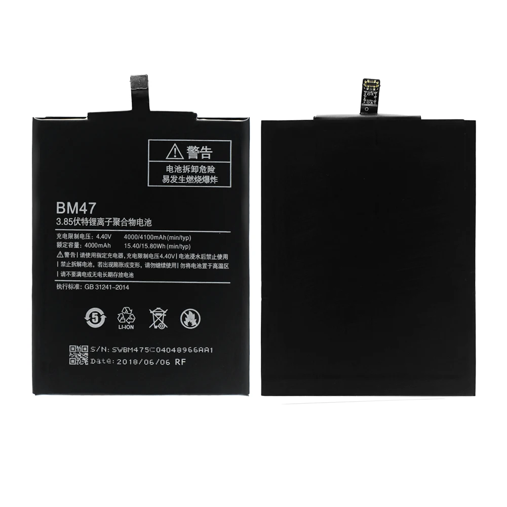 BM47 аккумулятор 4000 мАч большой емкости для Xiaomi Redmi 3 3S 3X+ инструменты для открывания литиевых литий-полимерных аккумуляторов