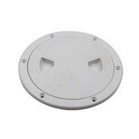 6 inch hatch cover round boat yacht marine out deck plate inspection access abs white